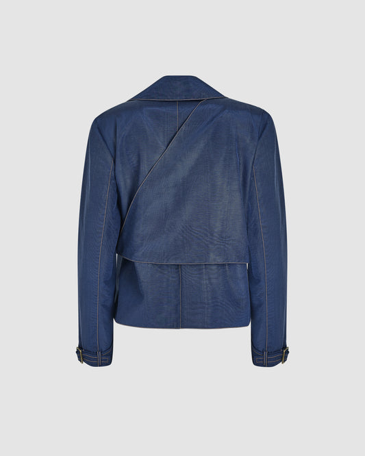 Yipee Ki-Yay Jacket in Ridged Moire
