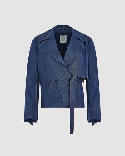 Yipee Ki-Yay Jacket in Ridged Moire