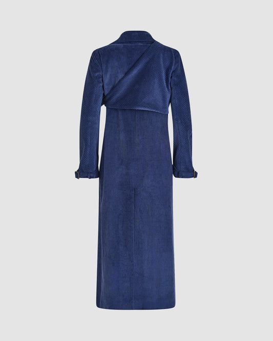 Yipee Ki-Yay Trench in Wide Wale Corduroy