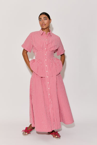 Boogie Woogie Bugle Boy Dress in Seersucker Gingham – Rosie Assoulin
