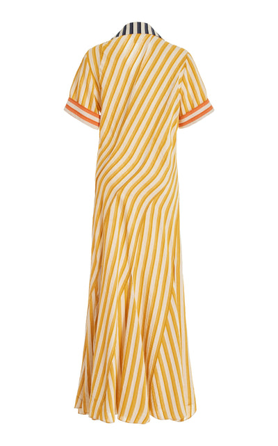 Plot Twist Polo Dress in Vintage Stripes