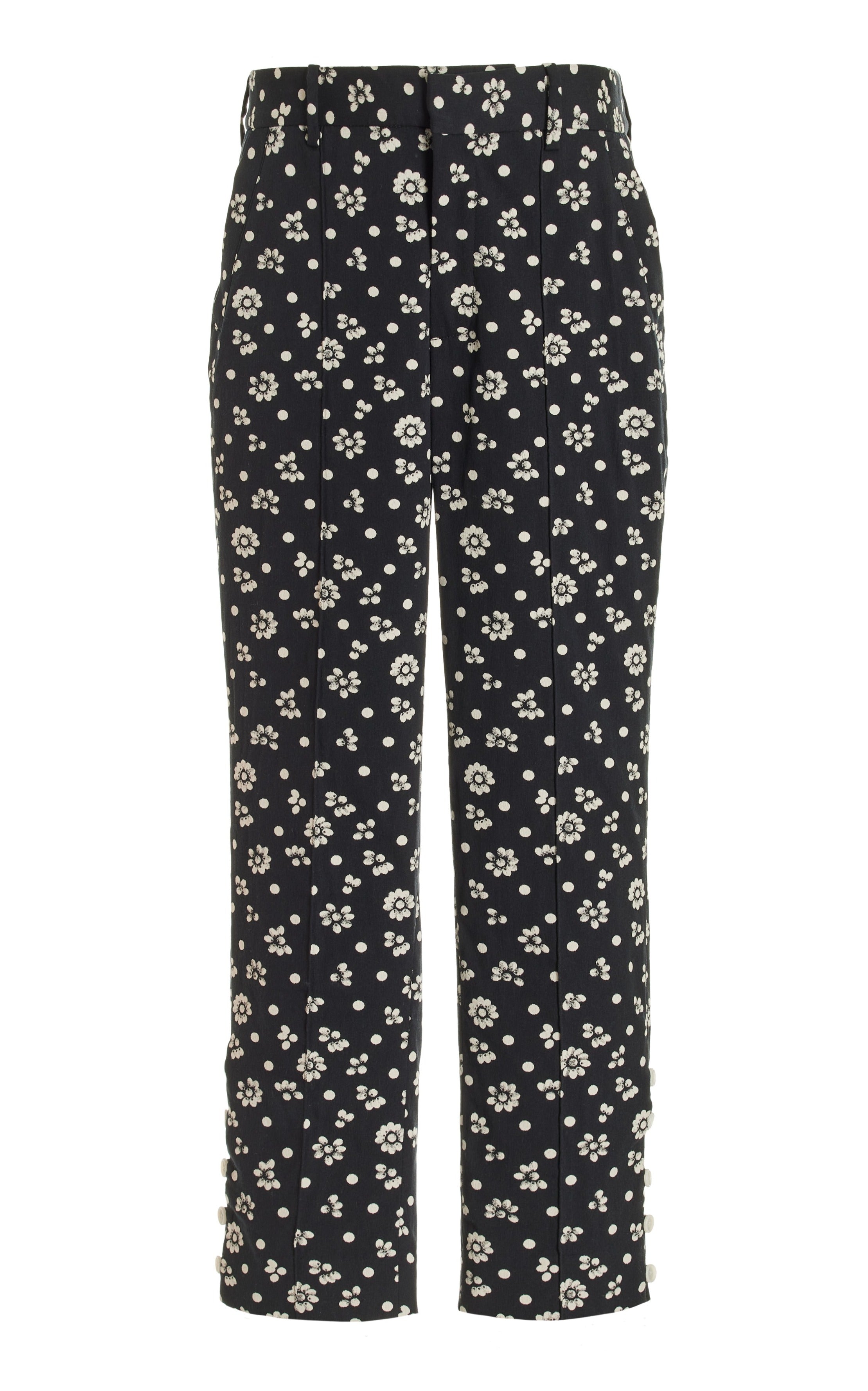 Oboe Pant in Double Faced Floral Stretch Jacquard