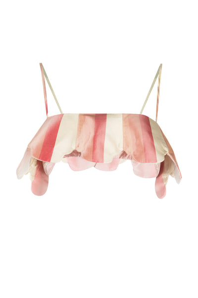 Awning Bandeau - Red & Pink Stripe