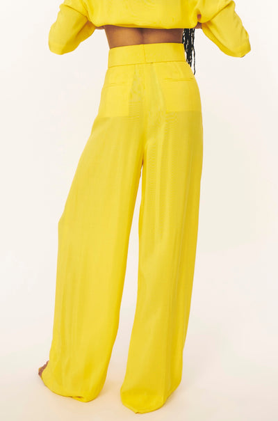 Pleat Pleat Pants - Sun Yellow