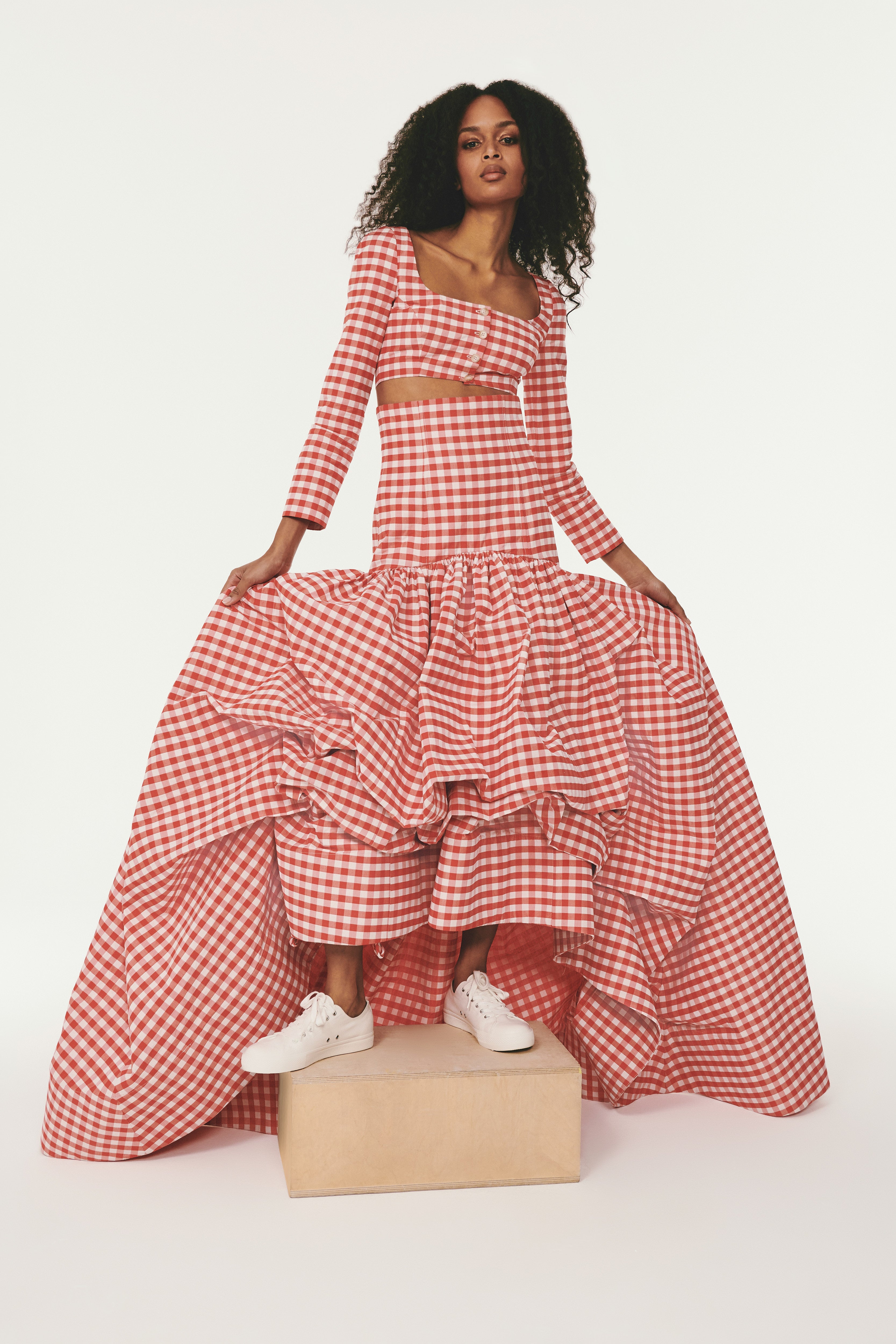Styling a Gingham Maxi Skirt Now  Later  Polished Closets