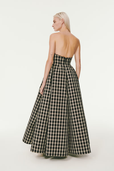 Tubey Dress - Brown Plaid