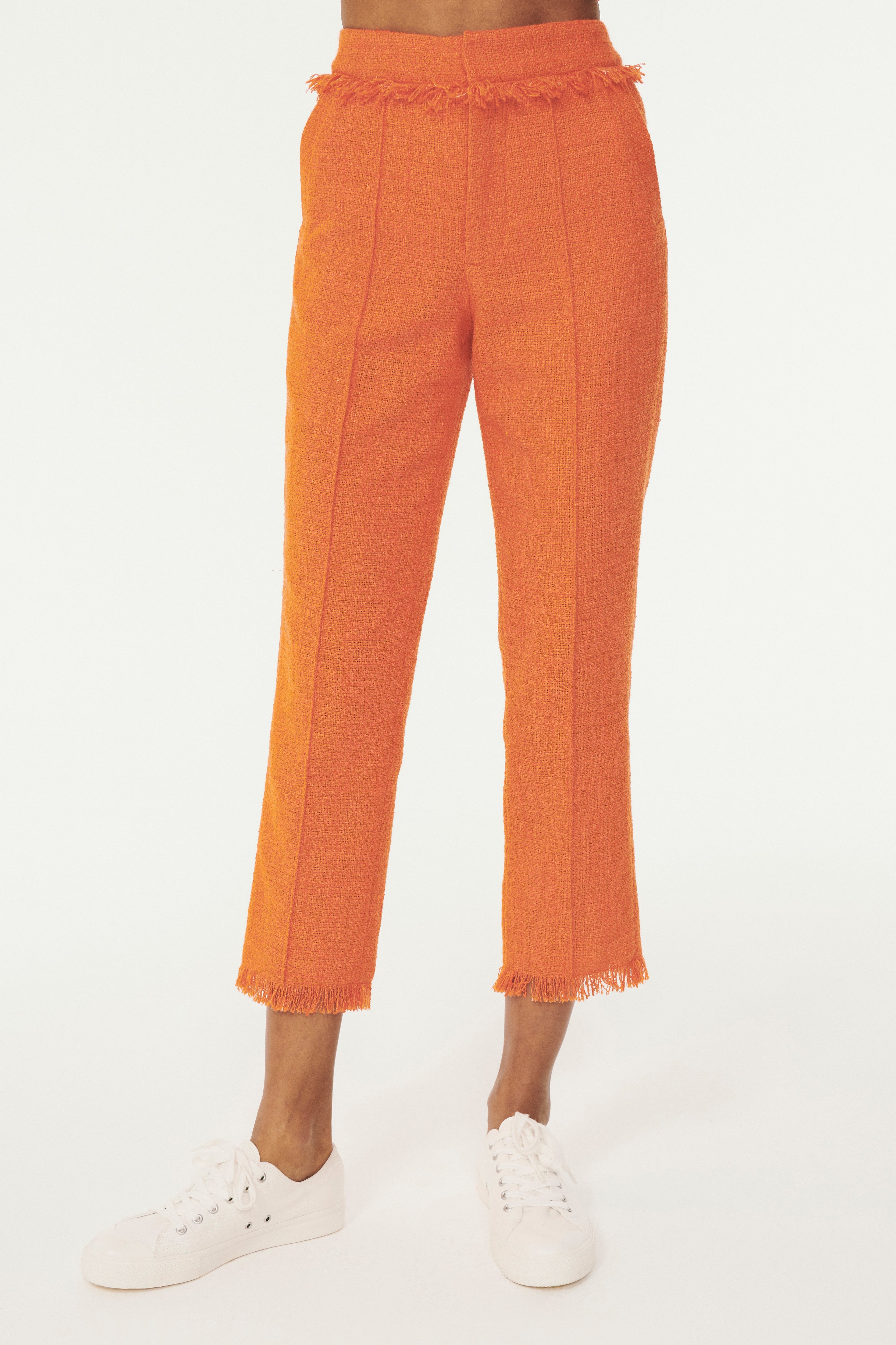 CLOSED Corduroy trousers PEDAL PUSHER in cognac