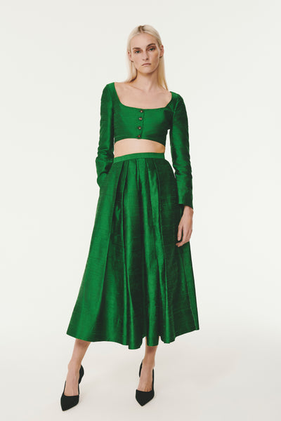 A-Line Skirt - Emerald