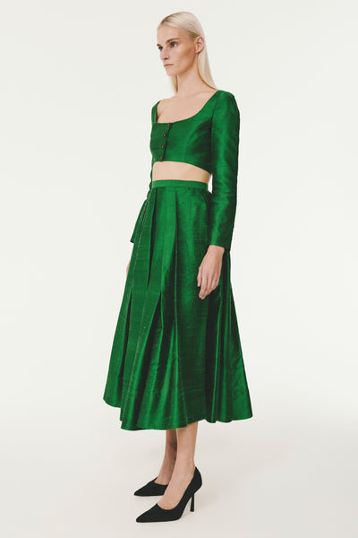 A-Line Skirt - Emerald