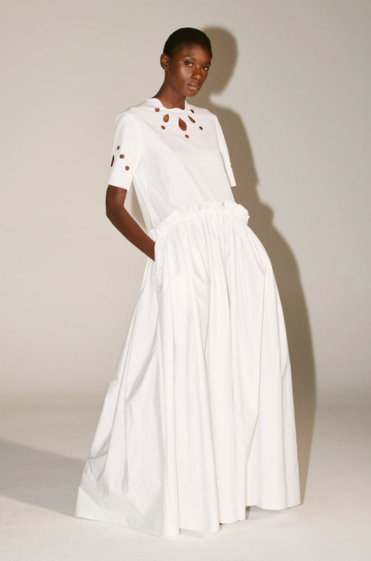 Eyelet Ebbs & Flows Dress - White