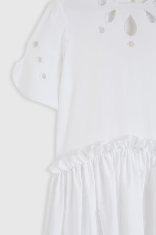 Eyelet Ebbs & Flows Dress - White