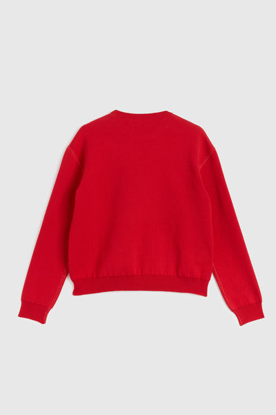Knit Logo Reversible Sweater - Red