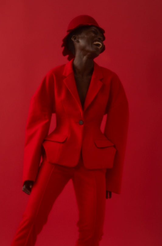 Seams Fine Blazer - Red