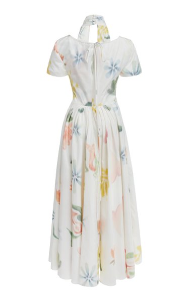 All Tucked In Halter Dress - Floral