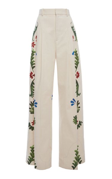 Pleat Pleat Pants - Floral