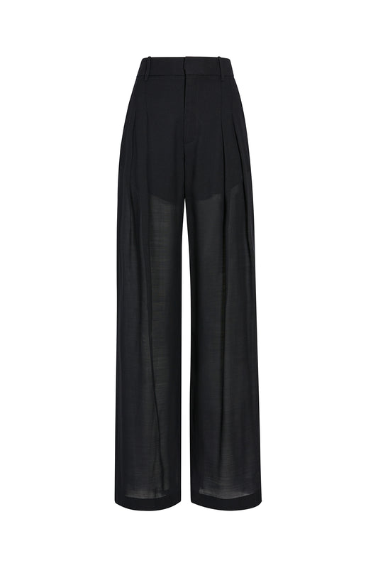 Pleat Pleat Pants - Black