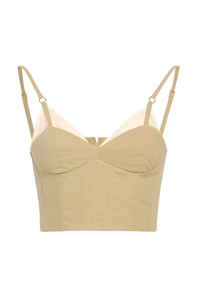 Bralette Top - Khaki
