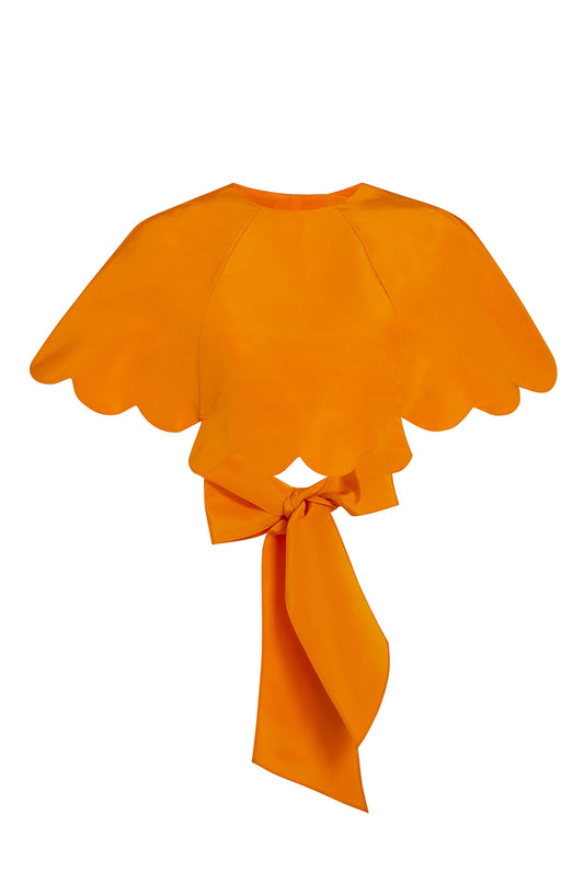 Tie Me Up Buttercup Top - Clementine