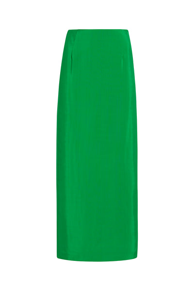 Midi Pencil Skirt - Grass Green