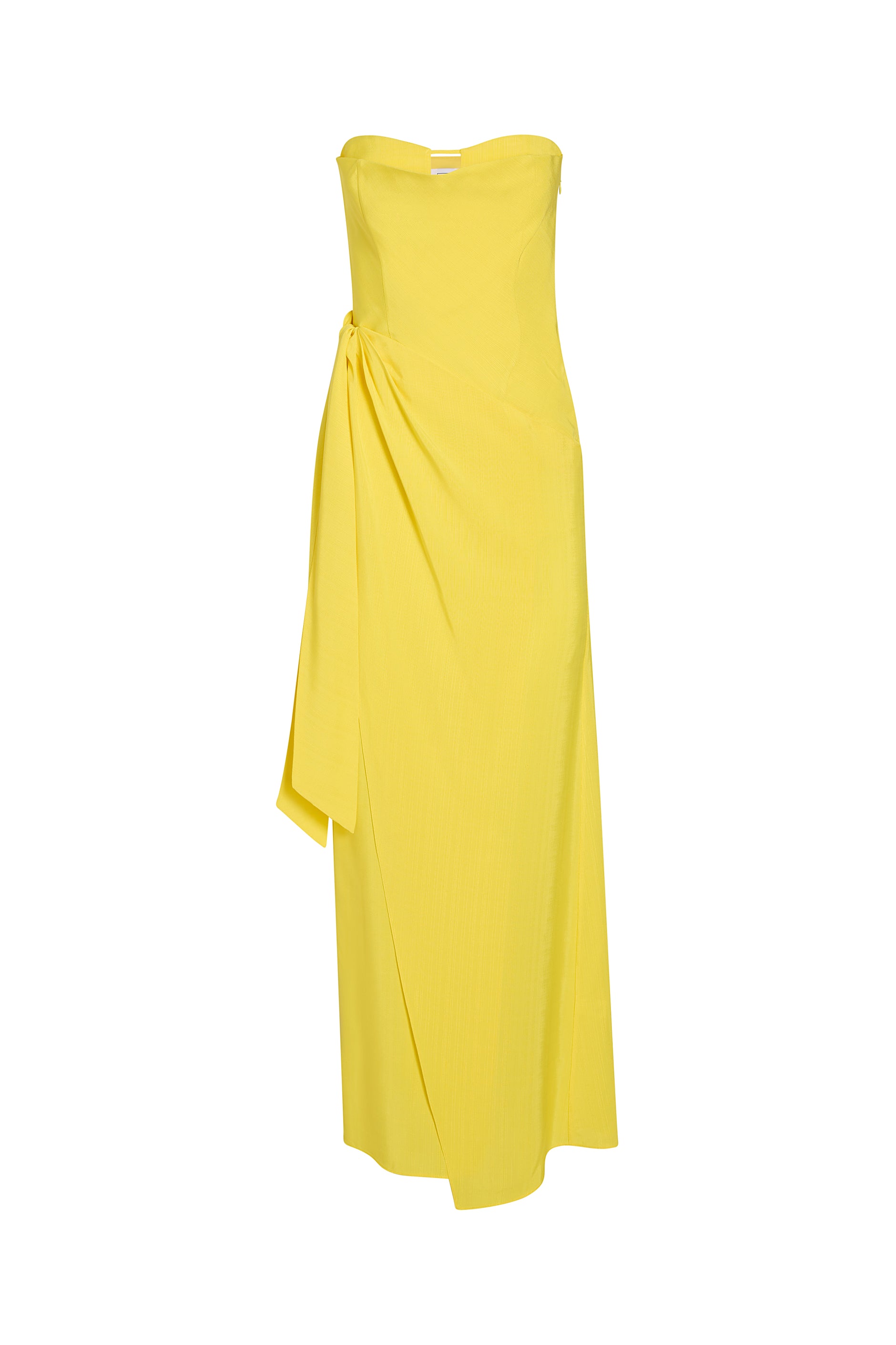 Knot Bustier Dress - Sun Yellow – Rosie Assoulin