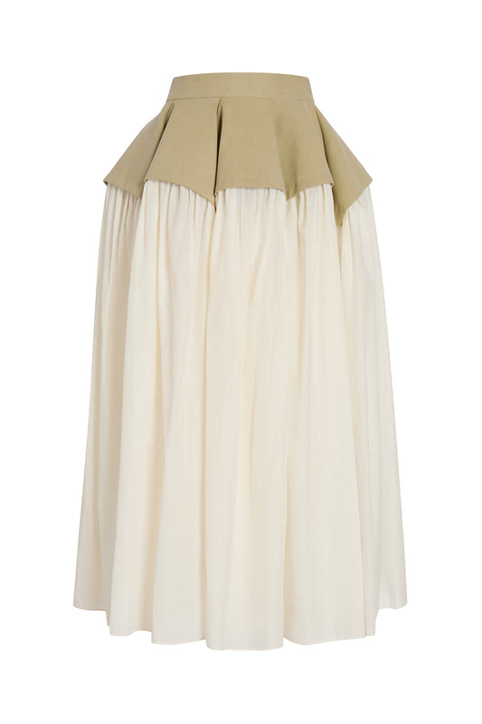 Flying Buttresses Skirt - Ivory