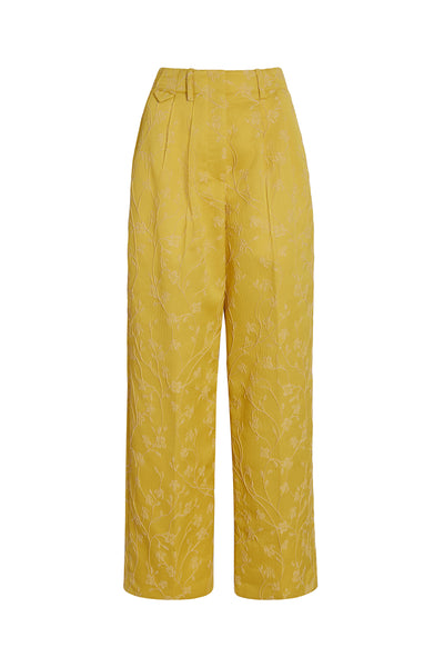 Tailored Relaxed Trouser - Yellow